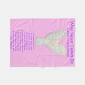 Wat kanker niet kan doen, aangepaste engels chemo fleece deken (Voorkant (Horizontaal))