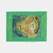 Wat kanker niet kan doen, aangepaste engels chemo fleece deken (Voorkant (Horizontaal))