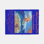 Wat kanker niet kan doen, aangepaste engels chemo fleece deken (Voorkant (Horizontaal))