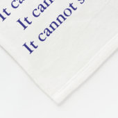 Wat kanker niet kan doen, aangepaste engels chemo fleece deken (Hoek)