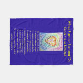 Wat kanker niet kan doen, aangepaste engels chemo fleece deken (Voorkant (Horizontaal))