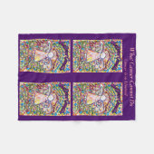 Wat kanker niet kan doen, aangepaste engels voor A Fleece Deken (Voorkant (Horizontaal))