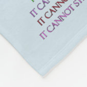 Wat kanker niet kan doen Chemo Angel Fleece Blanke Deken (Hoek)