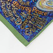 Wat kanker niet kan doen engel Fleece Chemo Blanke (Hoek)