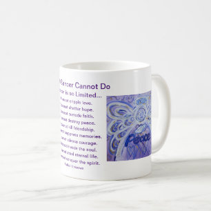 Wat kanker niet kan doen Gedicht Angel Coffee Cup  Koffiemok