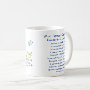 Wat kanker niet kan doen Gedicht Angel Coffee Mok