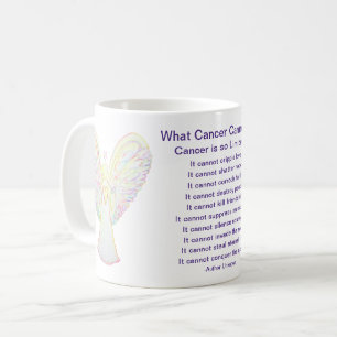 Wat kanker niet kan doen gedicht Art Coffee Mok Cu