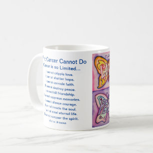 Wat kanker niet kan doen gedicht vlinders koffieko koffiemok