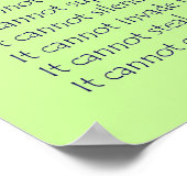 Wat kanker niet kan doen Poster afdrukken (Hoek)