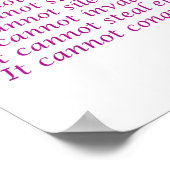 Wat kanker niet kan doen Poster afdrukken (Hoek)