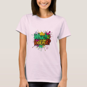Wat Kijk Je Grappige Graffiti Streetwear T-shirt