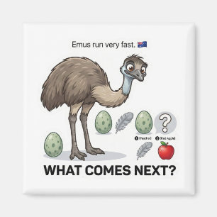 Wat komt er daarna? Emu Australia Patroon Logica S Magneet