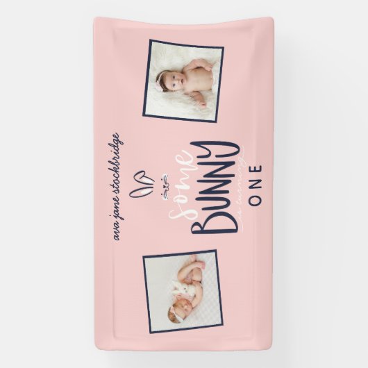 WAT KONIJN VERJAARDAGSFEEST SPANDOEK (Verticaal)