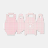 Wat konijntje Baby shower roze gingham Bedankdoosjes (Uitgevouwen)