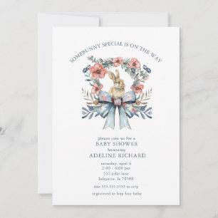 Wat konijntje speciale paasuitnodiging Baby shower Kaart