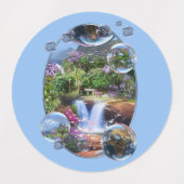 Wat leef ik in een prachtige wereld labels (Design 1)