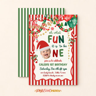 Wat leuk is het om één kerstverjaardag te zijn kaart