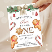 Wat leuk | Kerstkoekjes 1e verjaardag Kaart