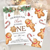 Wat leuk | Kerstkoekjes 1e verjaardag Kaart