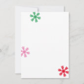 Wat leuk! Modern Feestelijk Script Kerstfeest Kaart (Achterkant)