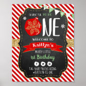 Wat leuk om er eentje te zijn! Eerste Kerstdag Poster (Voorkant)