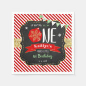 Wat leuk om er eentje te zijn! Eerste Kerstdag Servet (Voorkant)