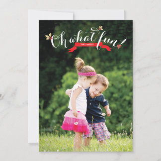 Wat leuk | Vakantieknopkaart Feestdagenkaart