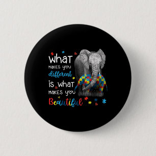 Wat maakt dat je verschillende ellephant mam-autis ronde button 5,7 cm
