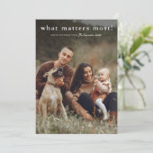 Wat maakt het meest eenvoudige kerstfoto feestdagenkaart (Staand voorkant)