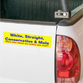 Wat maakt je kwaad? bumpersticker (Op Truck)