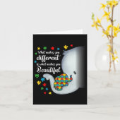 Wat maakt je verschillende ellephant Autism Mam Bo Kaart (Gele Bloem)