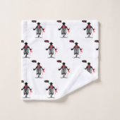 WAT? MAN CARICATURE Novelty Bath Towel set Bad Handdoek (Wasdoekje)