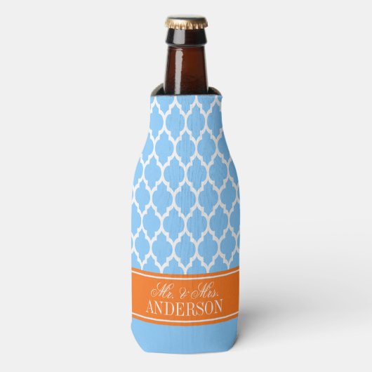 Wat Marokkaanse #4 CB Pumpkin Naam Wedding Flesjeskoeler (Fles Voorkant)