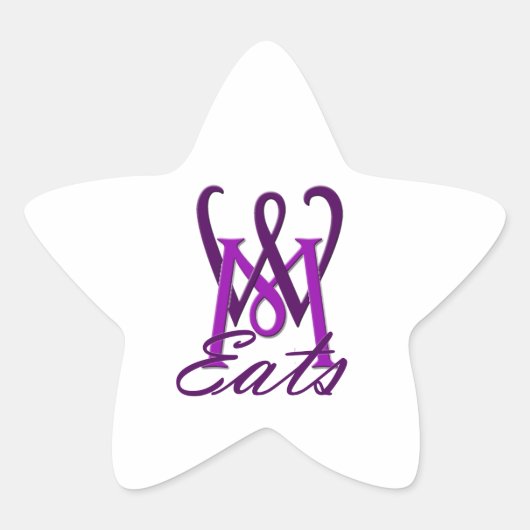 Wat Micky eet Star Sticker (Voorkant)