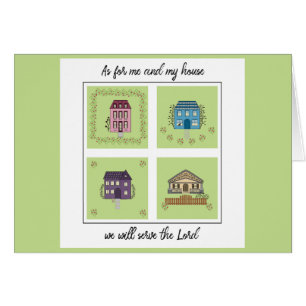 Wat mij en mijn huis betreft Parakaleo briefkaart