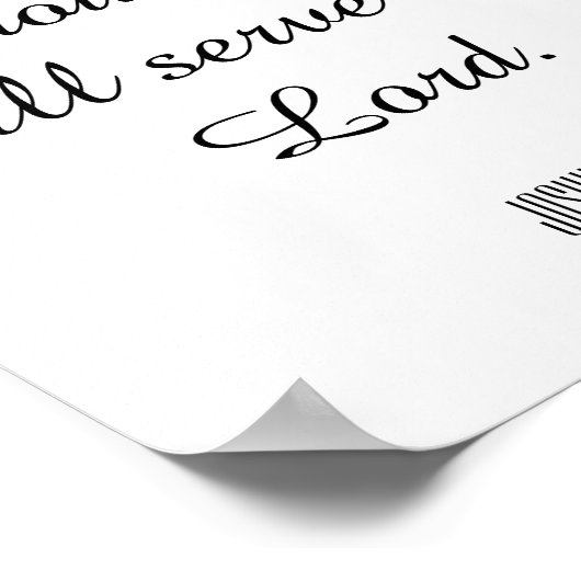 Wat mij en mijn huis betreft, zullen we de Heer di Poster (Hoek)