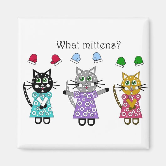 Wat Mittens Magneet (Voorkant)