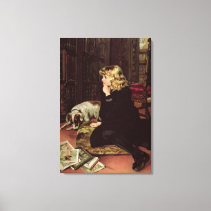 Wat moet ik lezen? canvas afdruk