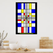 Wat Mondrian niet heeft gerealiseerd Poster (Keuken)