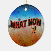 Wat nu? keramisch ornament (Links)