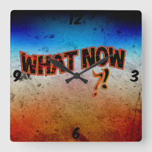 Wat nu? Square Wall klok