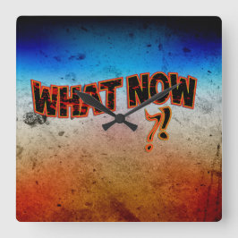 Wat nu? vierkante klok