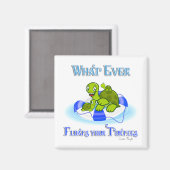 Wat ook drijft je schildpadden 3 magneet (Voorkant / Achterkant)