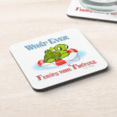 Wat ook drijft jullie schildpadden 2 bier onderzetter (Linkerzijde)