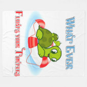 Wat ook drijft jullie schildpadden 2 fleece deken (Voorkant (Horizontaal))