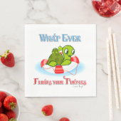 Wat ook drijft jullie schildpadden 2 servetten (Insitu)