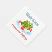 Wat ook drijft jullie schildpadden 2 servetten (Hoek)