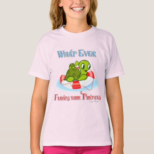 Wat ook drijft jullie schildpadden 2 t-shirt (Voorkant)
