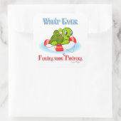 Wat ook drijft jullie schildpadden 2 vierkante sticker (Tas)