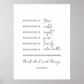 Wat ook is True sign Bible Verse Poster (Voorkant)